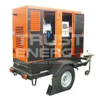 Дизельный генератор ММЗ МДГ 6048 в кожухе на шасси